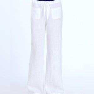 VINCE. - White - 100% Linen Pants - XS